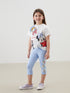 LC Waikiki Minnie Mouse Print Girl’S Leggings And T-Shirt Set (2 Pcs)